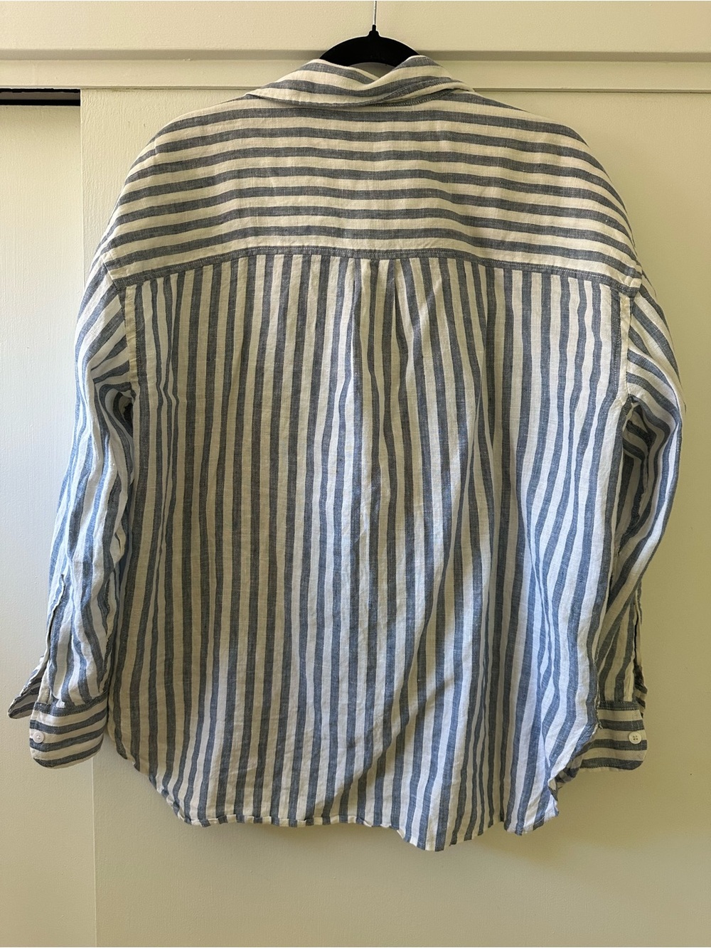 Laguna Linen Relaxed Shirt - Ocean Lucy Stripe - Picture 9 of 10